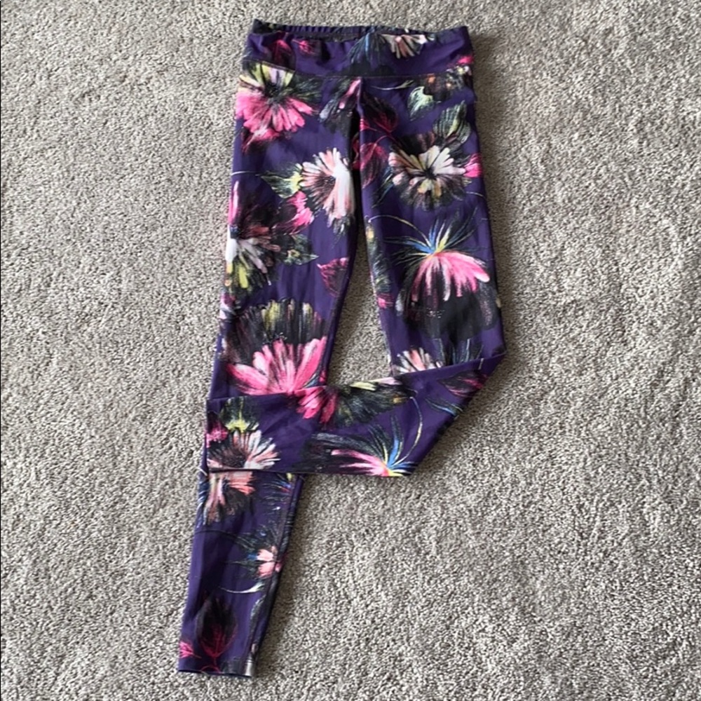 Floral print ankle leggings